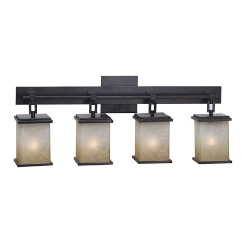This fixture takes three 100w e26 bulbs and is compatible with fluorescent, incandescent, and led. Kenroy Home Plateau 4-Light Oil-Rubbed Bronze Vanity Light ...
