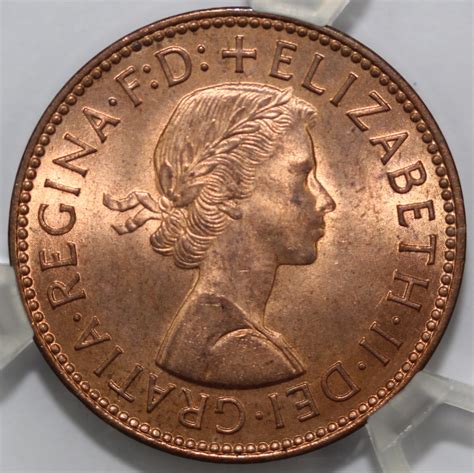 1965 Half Penny, Freeman 492, Elizabeth II, BU/nFDC | The Coinery