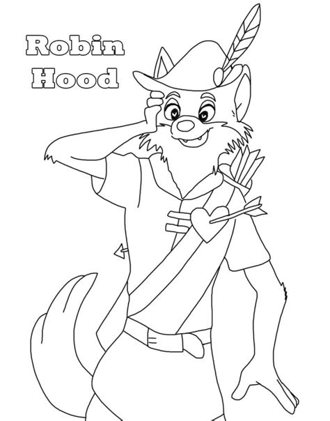 Desenhos De Robin Hood 12 Para Colorir E Imprimir Colorironlinecom