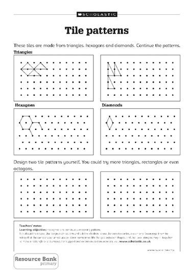 Tile Patterns Free Primary Ks1 Teaching Resource Scholastic