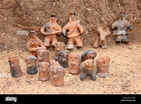 Traditional Pottery Figures Of The Lobi People Of Ghana And Burkina