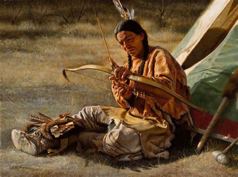 Native American Indian Archer Native American Paintings Western