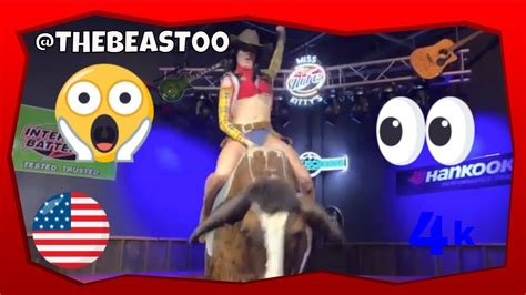 LADY BULL RIDING SHEDS SOME CLOTHES ON MRBEAST YouTube