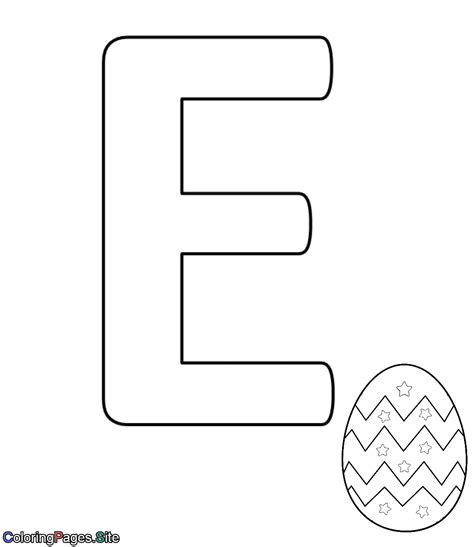 Worksheets Letter E Coloring Pages