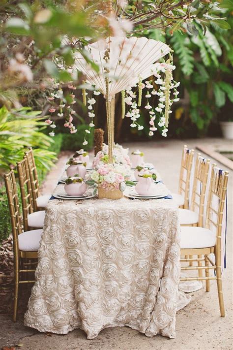 14 Tablescape Ideas For A Stunning Bridal Shower Outdoor Bridal