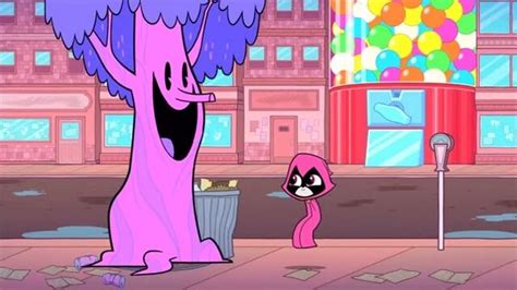 Image Happy Pink Raven Teen Titans Go Wiki