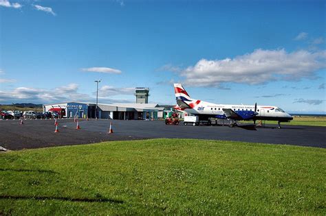 Plane At Islay International Airport Islay International Airport