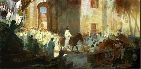 Craig Mullins Jesus Entry To Jerusalem On Palm Sunday Goodbrush