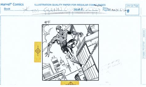 Mark Bagley 1990s Spider Man Panel Art