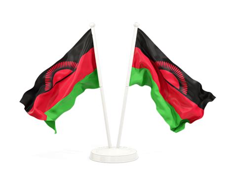 Two Waving Flags Illustration Of Flag Of Malawi