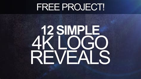 Be exposed to all the different styles you might need: Free Simple Logo Reveal Pack - After Effects Templates ...