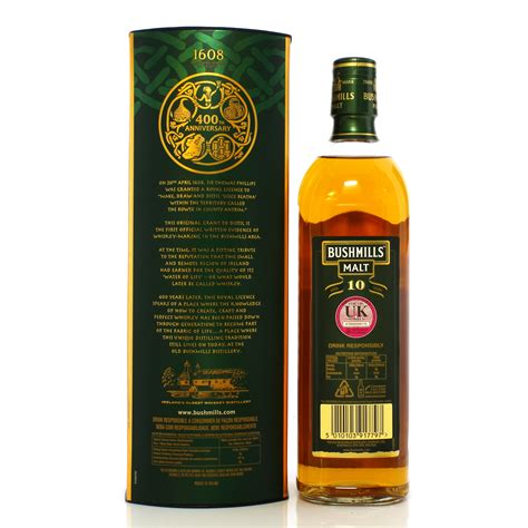 Bushmills 10 Year Old 1608 400th Anniversary Auction A53006 The