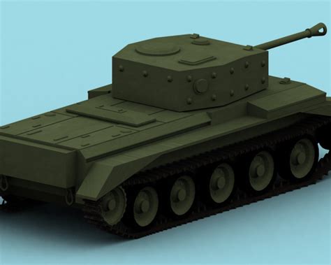 Cromwell Tank 3d Model