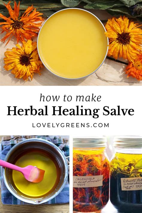 Herbal Healing Salve Recipe For Damaged Skin • Lovely Greens