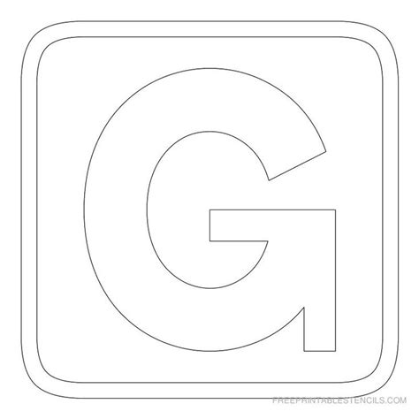Letters in a block square theme. Printable Block Letter Stencils | Free Printable Stencils ...