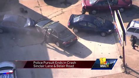 Police Chase Ends In Crash Youtube