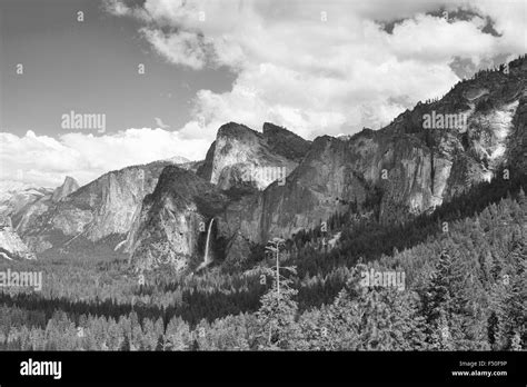 The Typical View Of The Yosemite Valley From The Tunnel Entrance To The