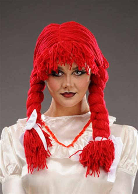 Halloween Annabelle Style Red Rag Doll Wig 42233 Ha Struts Party Superstore