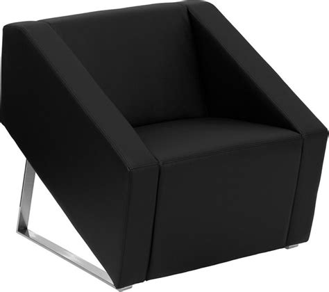Contemporary dining sets offer the opportunity for making lunch or dinner into more than just a. Art Deco Black Leather Reception Chair - Contemporary - Armchairs And Accent Chairs - by ...