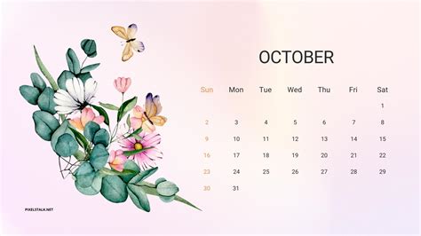 October 2022 Calendar Wallpapers Wallpaper Cave