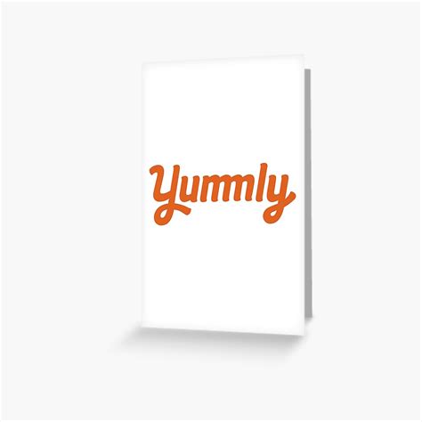 Yummly Logo Greeting Card For Sale By Jackobshp Redbubble