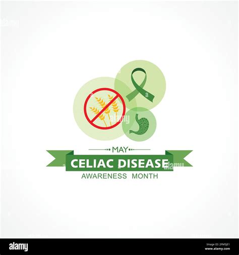 Vector Illustration Of Celiac Disease Awareness Month In May It Is An