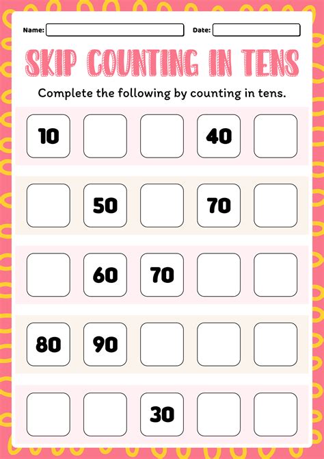 Free Printable Skip Counting Worksheets Printable Worksheets Hot Sex Picture