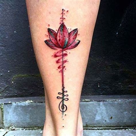 Best Red Lotus Flower Designs Unalome Tattoo Neck Tattoo Tribal