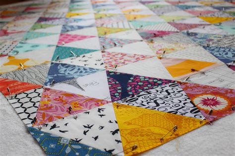 Teaginny Designs Scrappy Triangle Quilt Top