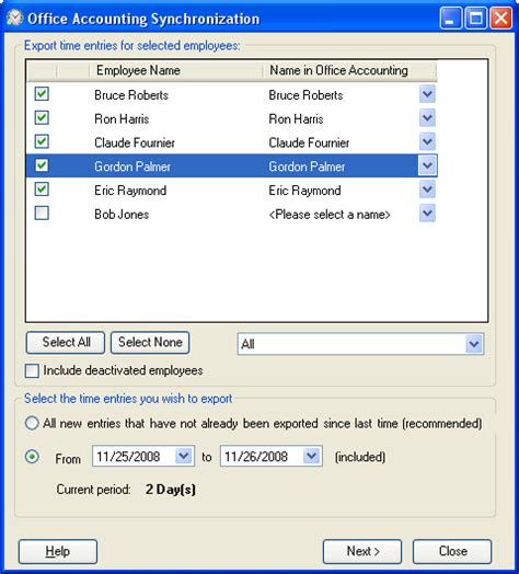 Time Clock Software For Microsoft Office Accounting 2007 2008 And 2009