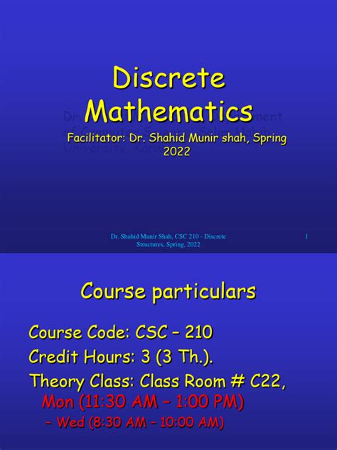 Lecture 1 Discrete Structure Pdf