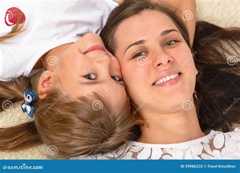 Portrait Of A Happy Mother And Daughter Stock Image Image Of Love