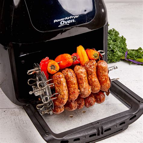 Air fryers are really mini convection ovens that use a fan to rapidly circulate hot air, cooking food faster and more evenly than a conventional oven would. As Seen on TV Power Air Fryer Oven - Compact Air Fryer