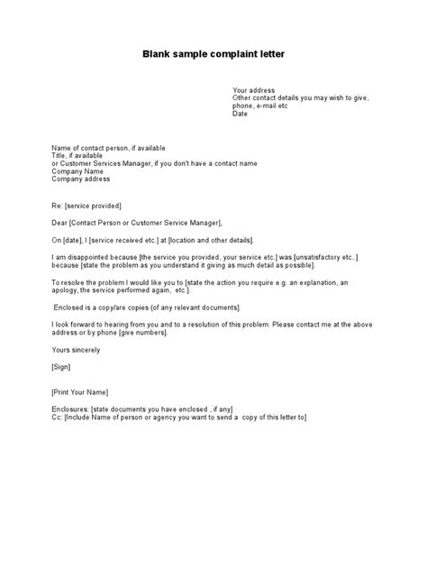 Sample Letter Of Complaint About A Nurse Riset