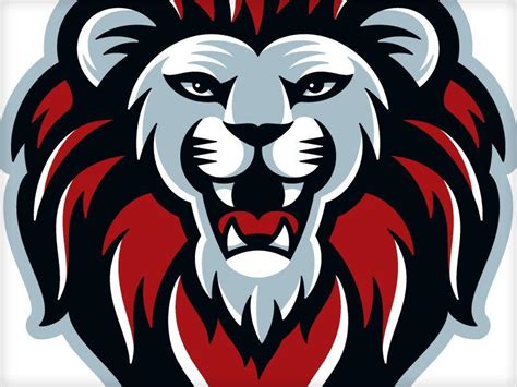 Emcc Lions Silver Lion Logo