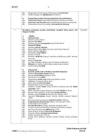 SKEMA SEJARAH KERTAS 3 . BAI 1 . TINGKATAN 5 . | Paper