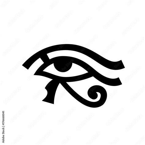 Horus Eye Wadjet Eye Of Ra Ancient Egyptian Hieroglyphic Mystical