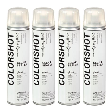 Colorshot Clear Sealer Gloss 10 Oz 4 Pack