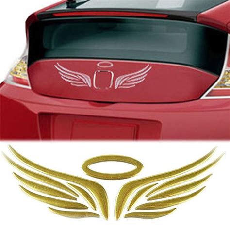 3d angel wing car auto stickers decal vehicle emblem badge logo decoration badge logo angel