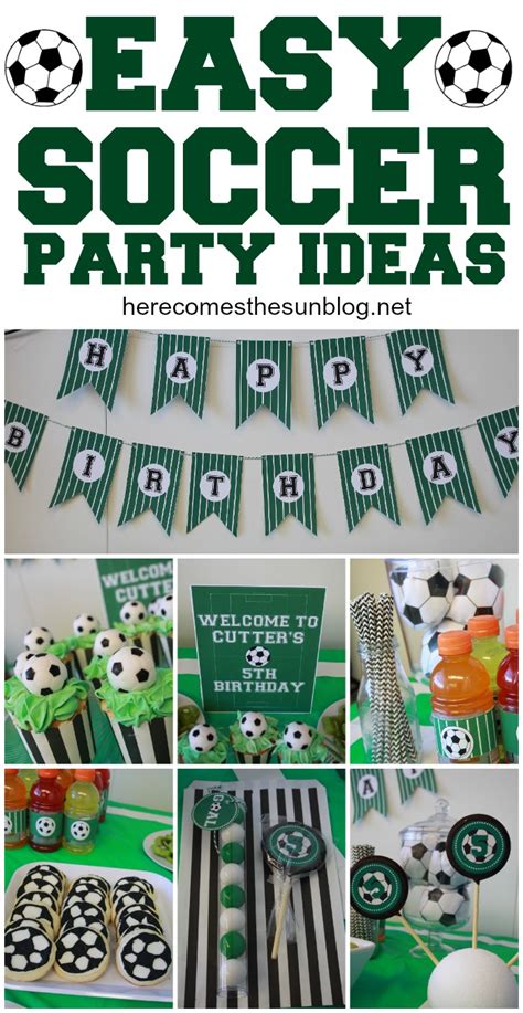 Soccer Birthday Party Ideas Here Comes The Sun