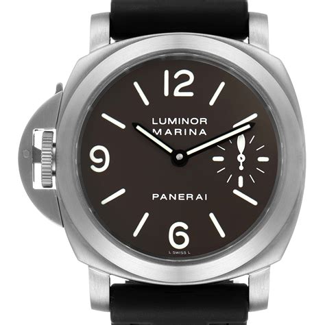 Panerai Luminor Base 44mm Left Handed Titanium Mens Watch Pam00056