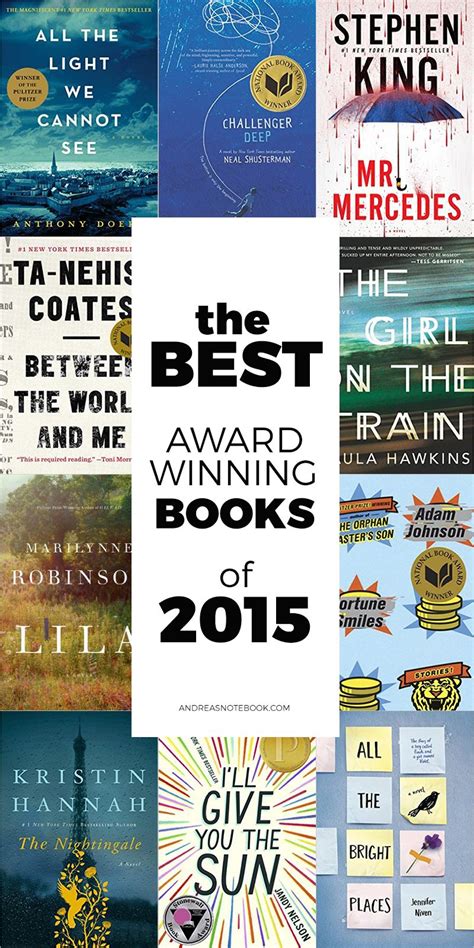 The Best Award Winning Books From 2015 Award Winning Books Books