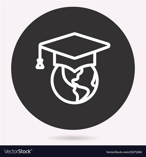 E Learning Education Icon Learn Academic Study Vector Image