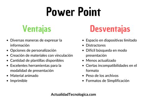 14 Ventajas Y Desventajas De Power Point Actualidad Tecnologica 2022