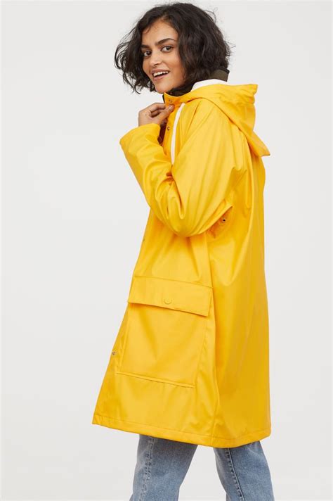 Hooded Rain Jacket Yellow Ladies Handm Us 1 Regenkleidung