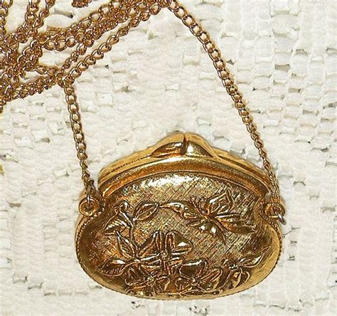 This Is A Vintage Perfume Purse Pendant Solid Perfume Necklace By