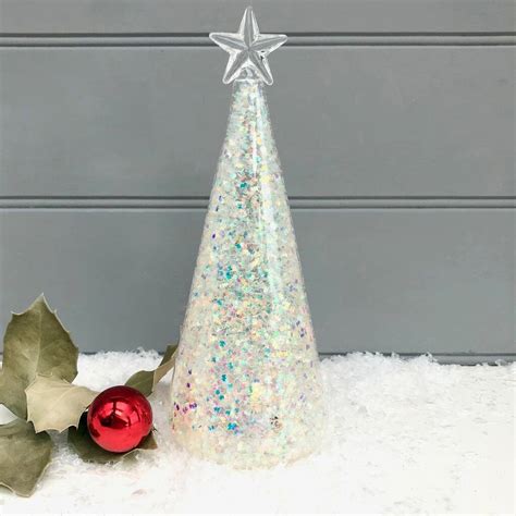 Sparkle Glass Led Christmas Tree By Pink Pineapple Home And Ts