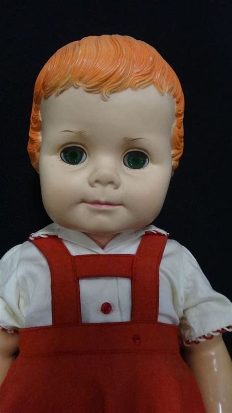 Unmarked 30 Red Head Doll Toddler Playpal Redhead Doll Vintage
