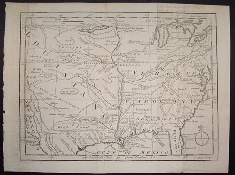 1763 Map Of United States And Louisiana Territory