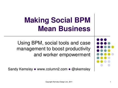 Management is what a manager does was wtitten by louis allan. Making Social BPM Mean Business